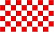 Red and White Checkered Flag - 3 foot by 5 foot Polyester (NEW)