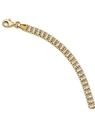 14k Yellow gold Leslies CZ Bracelet