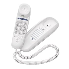 GE 29255GE1 Trimline Corded Phone  (White)