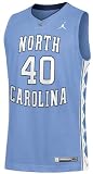 Nike UNC Tarheels 40 Columbia Blue Basketball Jersey