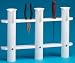 Sporting Goods : AFI 65622 Tournament Fishing Rod Storage Rack with Knife and Pliers Holder (3-Rod, White Poly)