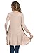 Frumos Womens Tunic 3/4 Sleeve Long Tunic Top Mocha 2X-Large