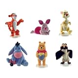 Disney Microworld Winnie The Pooh Moviebook With 6 Microworld Figures - Pooh, Tigger, Eeyore, Piglet, Rabbit And Owl