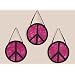 Pink Groovy Peace Sign Tie Dye Wall Hanging Accessories by JoJo Designs