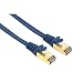 Hama CAT 5e-Patchkabel STP, 7,5 m, Blau, geschirmt