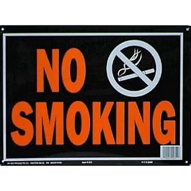 10x14 No Smoking Sign