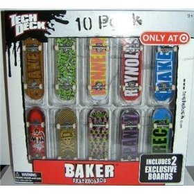 Tech Deck Baker Exclusive 10 Pack TEN Pack