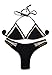 stripsky Women's Triangle Mesh Bikini Set Bathing Suit