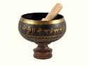 Tibetan Buddhist Singing Bowl, Brown 6 Inches