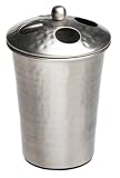 Steeltek Zephyr Hammered Pewter Toothbrush Holder