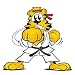 Wallmonkeys Peel and Stick Wall Decals - Tiger Karate - Removable Graphic