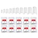 500 White Square French Acrylic False Tips Nail Art