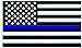 EMBROIDERED STAR, Double Side Print, Thick and Beautiful Thin Blue Line American Flag - 3 By 5 Ft - Honoring Our Men and Woman Serving in Law Enforcement