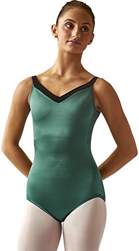 SteelCore Women's Lycra Camisole Leotard (Medium, Emerald)