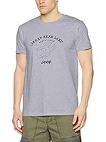 Jeep Camiseta Manga Corta O100515 (Gris Claro / Antracita)