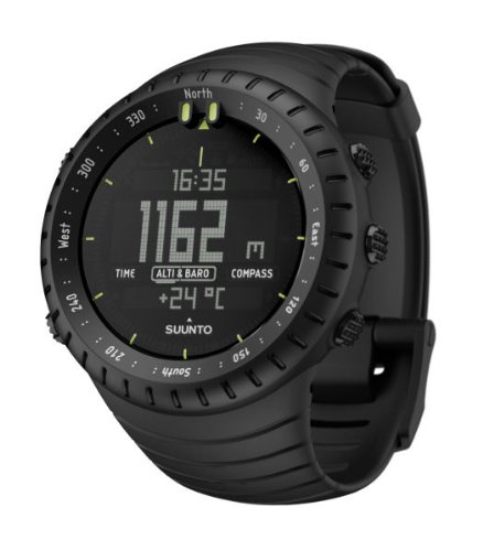 Suunto Core Wrist-Top Computer Watch with Altimeter, Barometer, Compass, and Depth Measurement (All Black)
