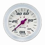 Equus 8244 Oil Pressure Gauge - Black