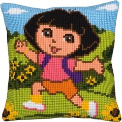Dora The Explorer Tapesry Cushion Front Kit