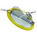 Luhr Jensen Dipsy Diver, Chartreuse and White Bottom, 3 1/4-Inch