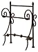 16" Decorative Flowing Scroll Bathroom Towel Holder