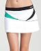 Green Tennis Colorblock Skirt - BEBE SPORT - WHT/BLK/DEEP GREEN (S)