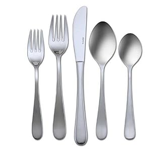 Oneida Aintree 53-Piece Stainless Steel Flatware Set, Service for 8