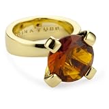 Trina Turk Gold Solitaire Topaz Ring