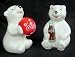 Play Time Cubs Coke Polar Bear Salt & Pepper Shakers