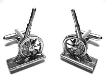 Monopoly Cannon Game Piece Token Cufflinks w/Gift Box