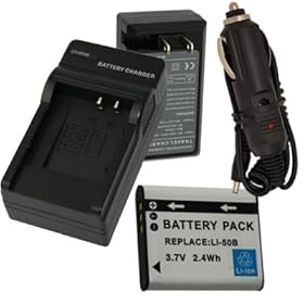 Battery+Charger for Olympus Stylus 1010 1020 1030 SW 9000 9010