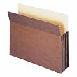 Smead Pockets, Letter Size, Straight Cut, 3-1/2 Inch Expansion, Rollover Tyvek-reinforced sides, Redrope, 25 Per Box (73224)