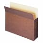 Smead Pockets, Letter Size, Straight Cut, 3-1/2 Inch Expansion, Rollover Tyvek-reinforced sides, Redrope, 25 Per Box (73224)