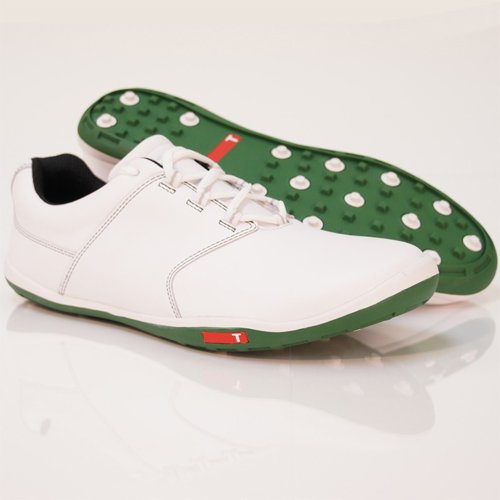 True Linkswear True Tour 11.5 White/Green Mens Golf Shoes