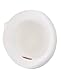 NYfashion101 Side Flip Cloche Bucket Hat w/Woven Flower & Ribbon Accent, White