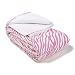 Dreamy Linens Pink Zebra Print Quilt, King