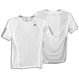 adidas Men's ADISTAR MP3 S/S T ( sz. L, White/Light Onyx : WHT/LT ON )
