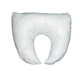 Duro-Med Crescent Pillow with White Polyester/Cotton Cover