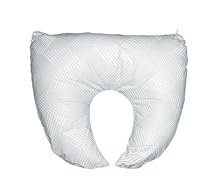 Duro-Med Crescent Pillow with White Polyester/Cotton Cover