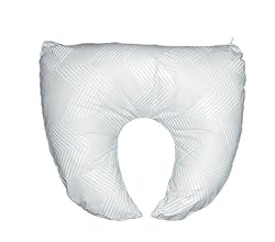 Duro-Med Crescent Pillow with White Polyester/Cotton Cover