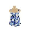 It Figures Tummy Thinner Collection Rose Garden Blouson Swimsuit Top Plus Size 24w