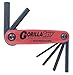 Bondhus 12592 GorillaGrip Set of 7 Hex Fold-up Keys, sizes 1.5-6mm