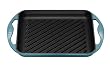 Le Creuset Cast Iron Square Grill, Teal