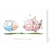 Unlikely Pair - Greeting Card