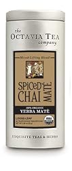 Octavia Tea Spiced Chai Mate (Organic Herbal Tea / Yerba Mate) Loose Tea, 2.89-Ounce Tins (Pack of 2)