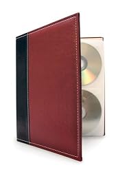 Bellagio Italia Burgundy CD/DVD Storage Starter Set