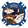 11.5G Jackpot Casino Clay Chips w/Denominations