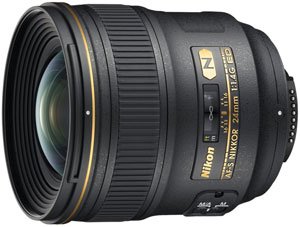 Nikon 24mm f/1.4G ED AF-S RF SWM Prime Wide Angle Nikkor Lens for Nikon Digital SLR Cameras