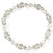 Crystal Cravings Silver Tone Dual Size Beads Stretch Bracelet