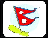 Mouse Pad with country, Nepal, international