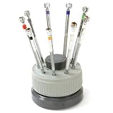 Screwdriver Set Mini 9 With Rotating Stand Extra Blades Hobbyist Economy